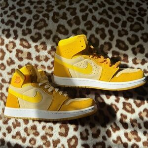 Brand New Nike Yellow High-Top Sneakers